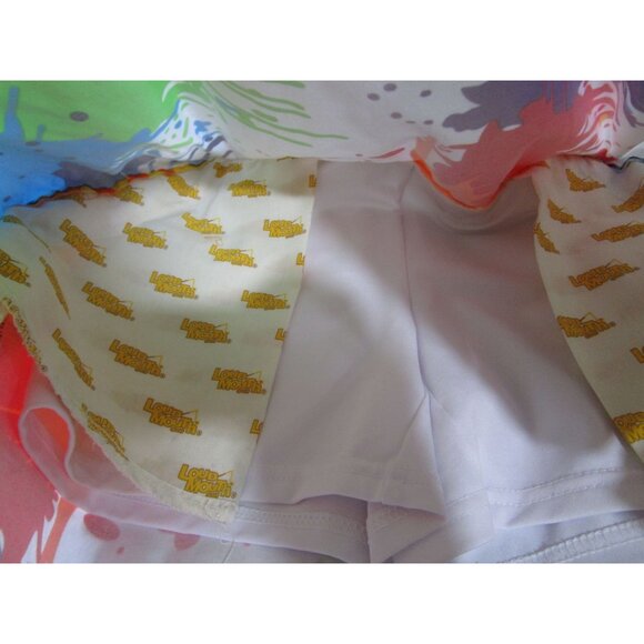 Loudmouth Ladies Splash Art Skort Golf US 8 Bright Paint Splatter Drop Cloth GUC - Picture 7 of 15